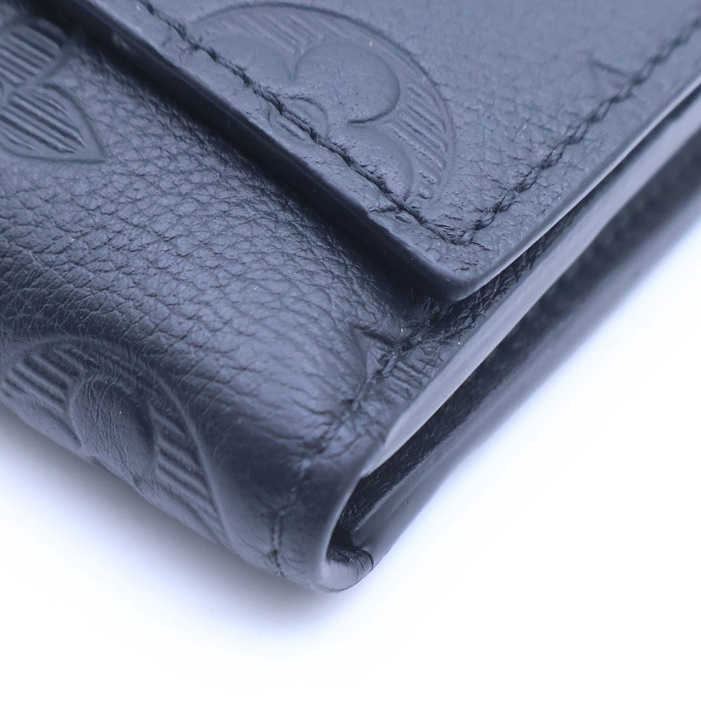 LOUIS VUITTON(ルイヴィトン) モノグラム シャドウ ヴィクター コンパクトウォレット 三つ折り財布 コインケース ブラック レザー M12635
