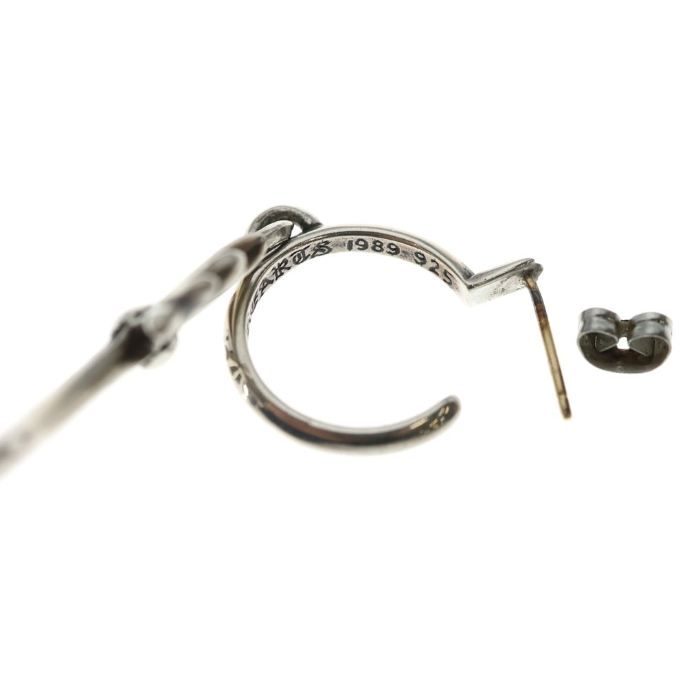 CHROME HEARTS(クロムハーツ) TINY CH CROSS タイニーCHクロス フープピアス シルバー BCA115