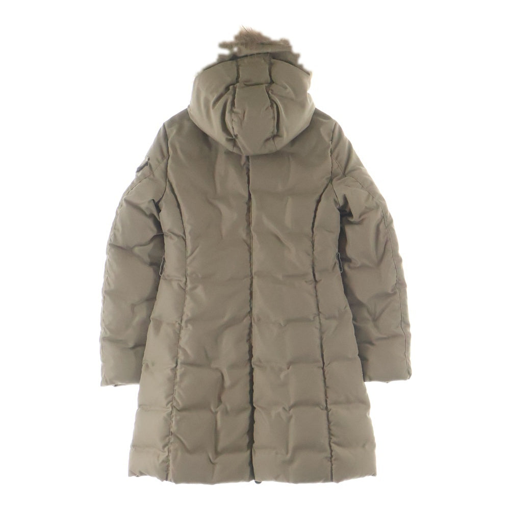 MONCLER(モンクレール) MARMELADE ファー フーデッド ジップアップ ダウンジャケット ベージュ 49334/91/54010 レディース