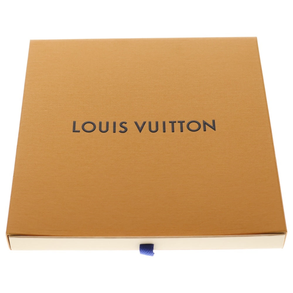 LOUIS VUITTON(ルイヴィトン) LVカレ70・フラワーアンドストライプ スカーフ ホワイト×オレンジ M77177 レディース