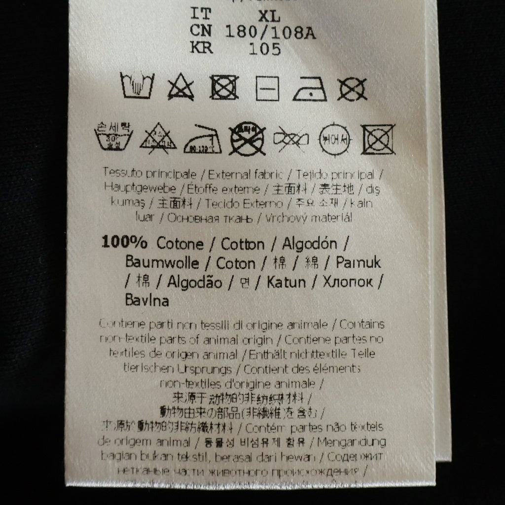 FENDI(フェンディ) ズッカ柄 FFロゴポケット クルーネック 半袖 Tシャツ カットソー ブラック FY0936 AQJA