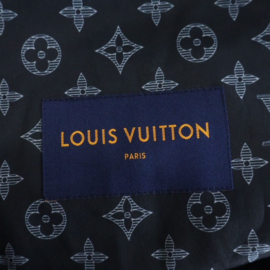 LOUIS VUITTON(ルイヴィトン) 18AW 裏地モノグラム総柄 フーデッド ジップアップジャケット ネイビー RM182M GOV HFK10W