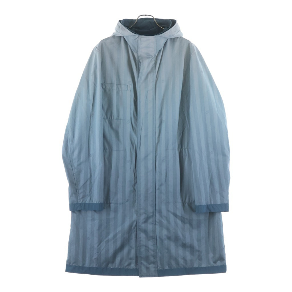 LOUIS VUITTON(ルイヴィトン) 22AW Damier Stripes Reversible Parka RM222V NF3 HNK05W リバーシブルダミエストライプナイロンパーカー ブルー