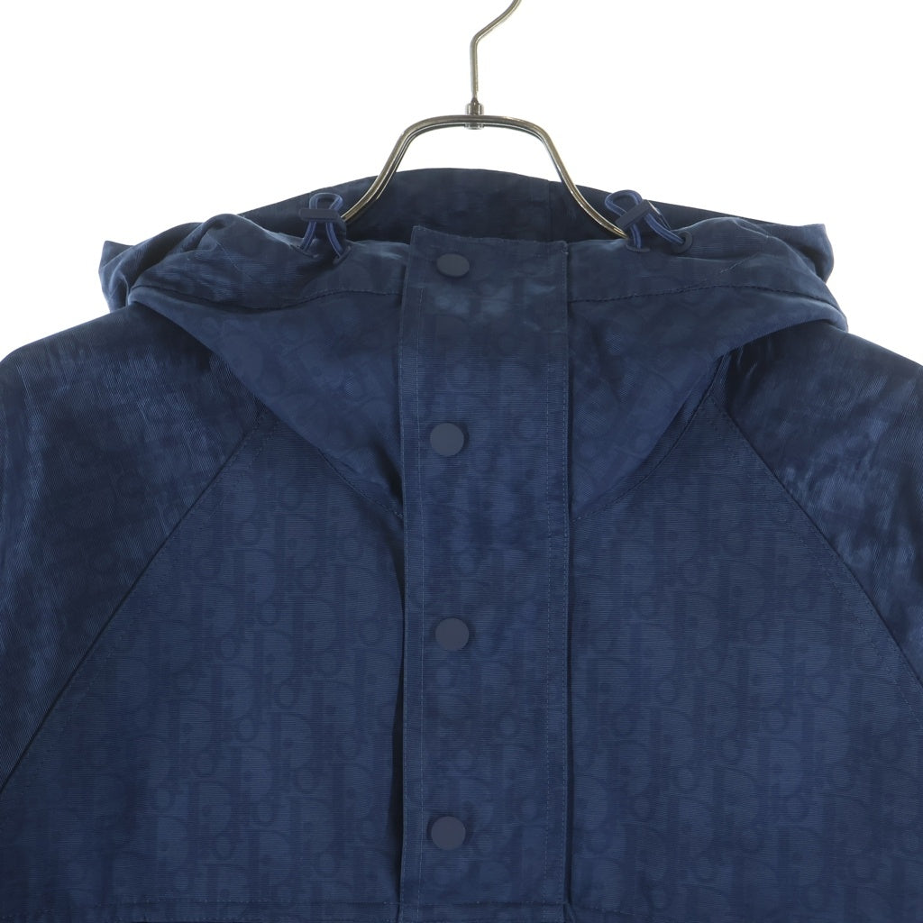 Christian Dior(クリスチャンディオール) オブリーク アノラックジャケット ブラック×ブルー #XXL 193J640A0631