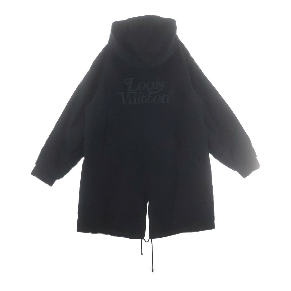 LOUIS VUITTON(ルイヴィトン) 20AW ×NIGO ニゴー ロゴ刺繍 ウール フーデッド ジップアップ ジャケット コート ブラック HJK02EVFS A498