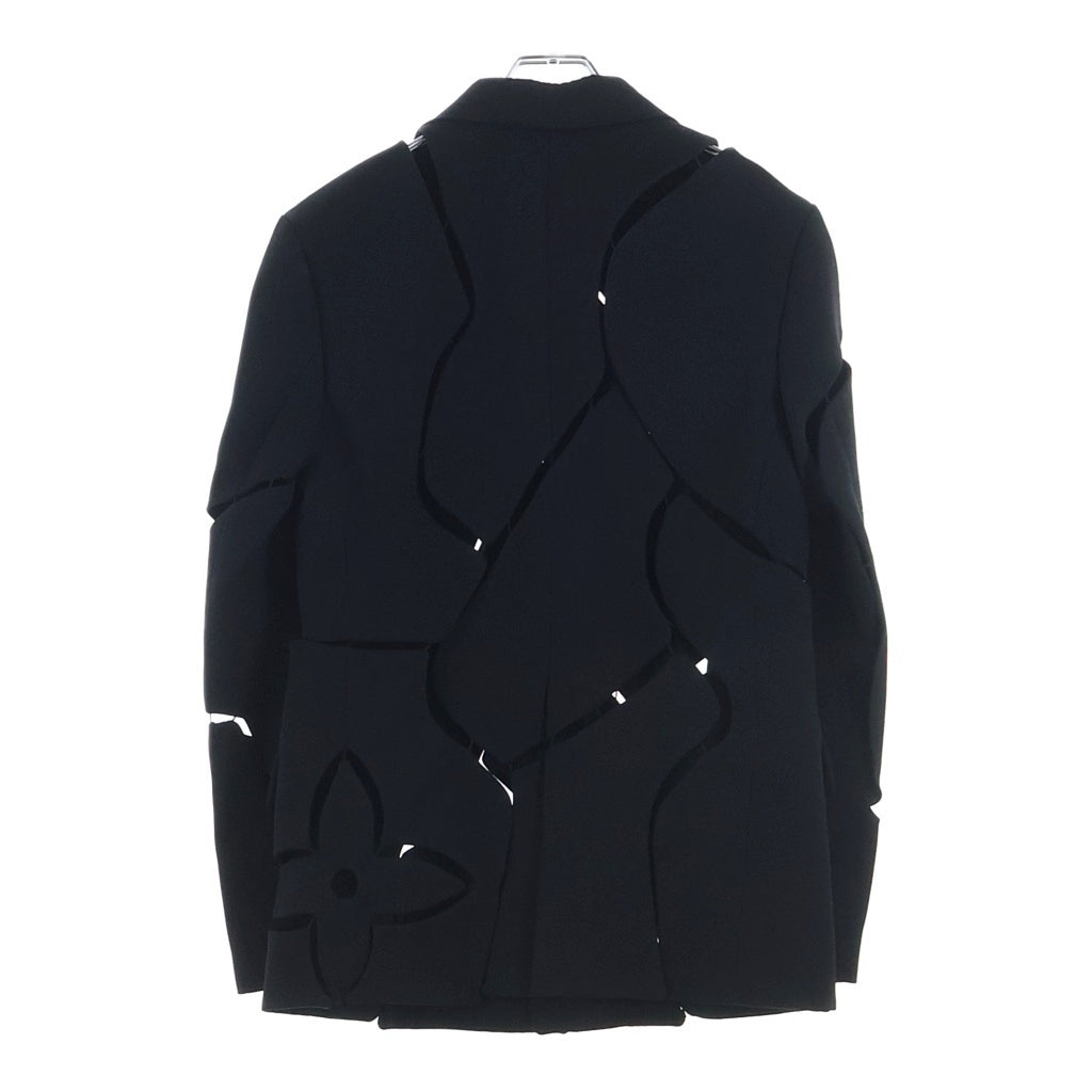 LOUIS VUITTON(ルイヴィトン) 20AW ヴァージルアブロー LVボタン ツギハギ 2B テーラード ジャケット ブラック RM202 TCX HJJ75W