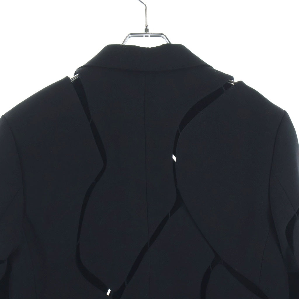 LOUIS VUITTON(ルイヴィトン) 20AW ヴァージルアブロー LVボタン ツギハギ 2B テーラード ジャケット ブラック RM202 TCX HJJ75W