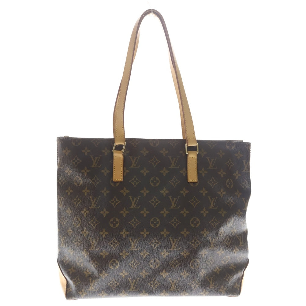 LOUIS VUITTON(ルイヴィトン) モノグラム カバメゾ ハンドバッグ トートバッグ ブラウン レザー×PVC M51151 ゴールド金具 レディース