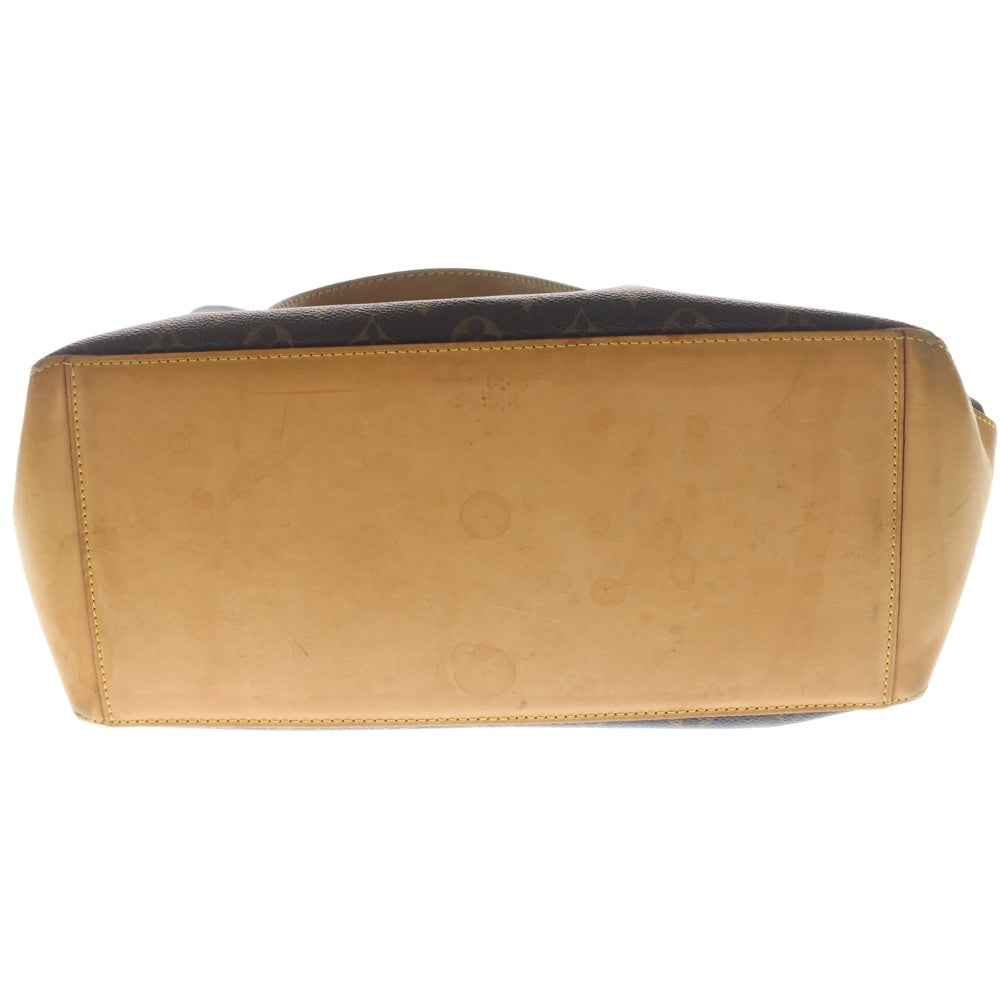 LOUIS VUITTON(ルイヴィトン) モノグラム カバメゾ ハンドバッグ トートバッグ ブラウン レザー×PVC M51151 ゴールド金具 レディース