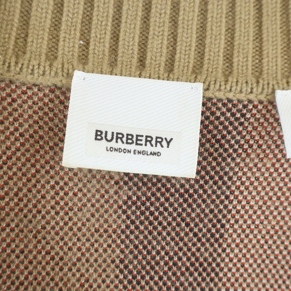 BURBERRY(バーバリー) ノヴァチェック カーディガン S ベージュ 8039153