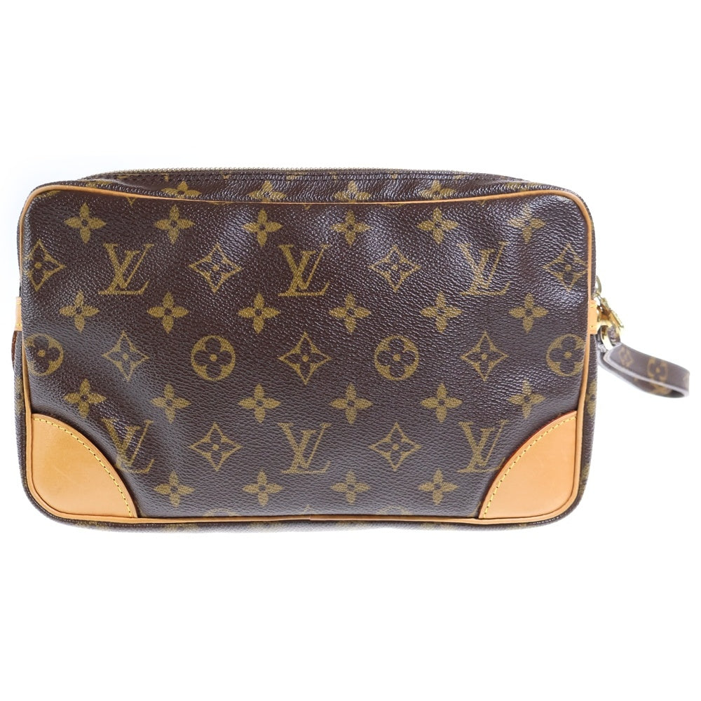 LOUIS VUITTON(ルイヴィトン) モノグラム マルリードラゴンヌ ブラウン PVC セカンドバッグ クラッチバッグ ポーチ M51825 レディース