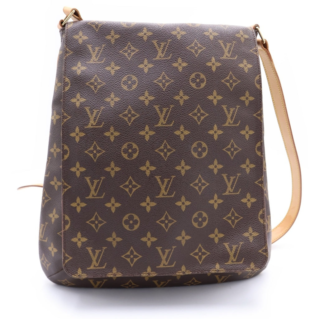 LOUIS VUITTON(ルイヴィトン) モノグラム ミュゼット ショルダーバッグ ブラウン PVCレザー M51256