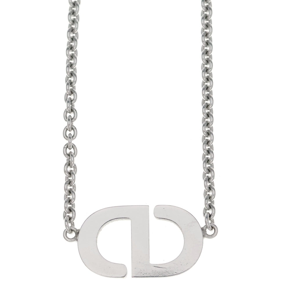 DIOR(ディオール) Petit CD ネックレス ペンダント チェーン シルバー メタル×ラインストーン N2241WOMCY_D001 レディース
