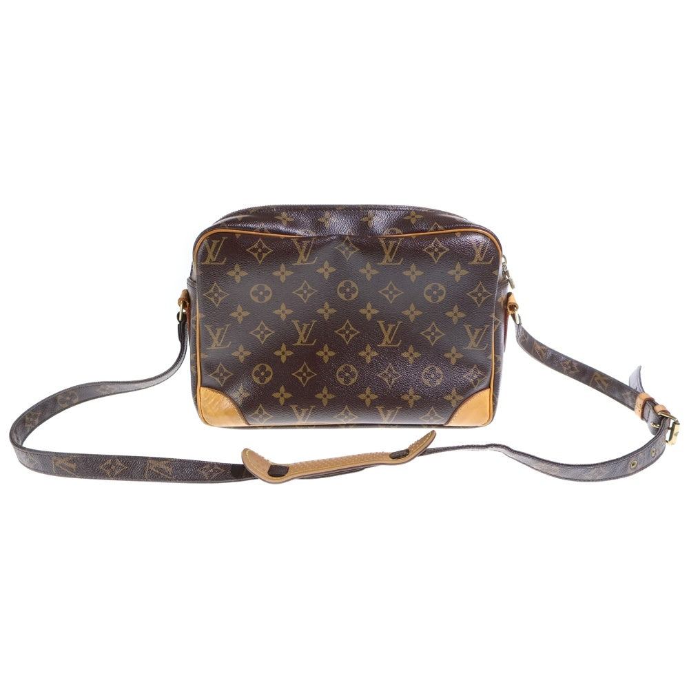 LOUIS VUITTON(ルイヴィトン) モノグラム ナイル ショルダーバッグ ブラウン レザー×PVC M45244 ゴールド金具 レディース