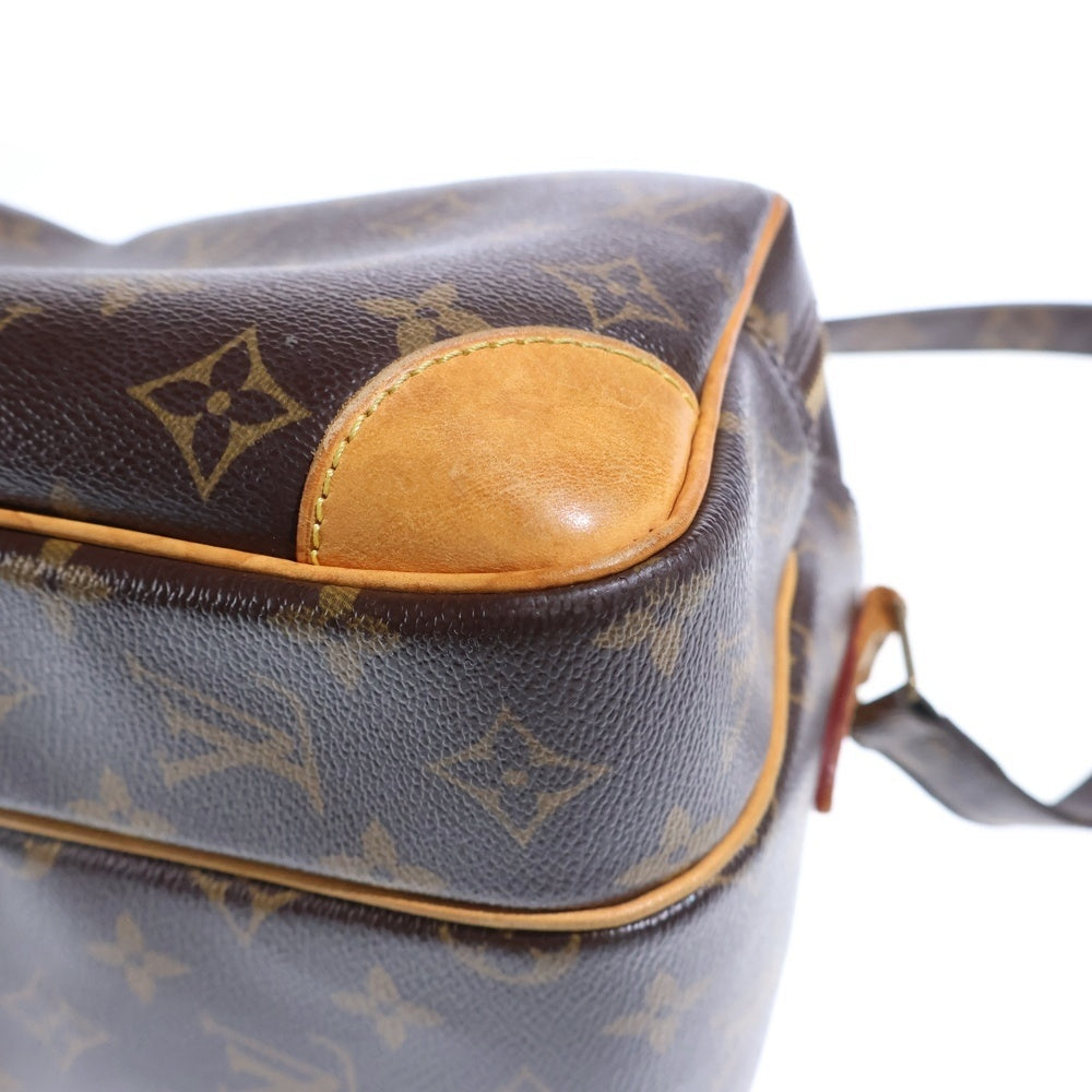 LOUIS VUITTON(ルイヴィトン) モノグラム ナイル ショルダーバッグ ブラウン レザー×PVC M45244 ゴールド金具 レディース