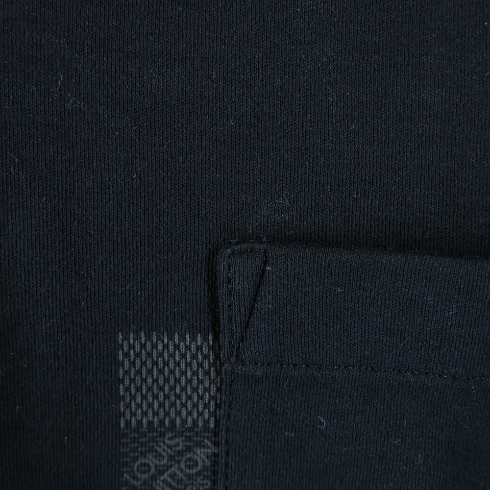 LOUIS VUITTON(ルイヴィトン) 13SS ダミエ ポケット クルーネック ロングスリーブ 長袖Tシャツ カットソー ブラック RM131D H1JR13JEI