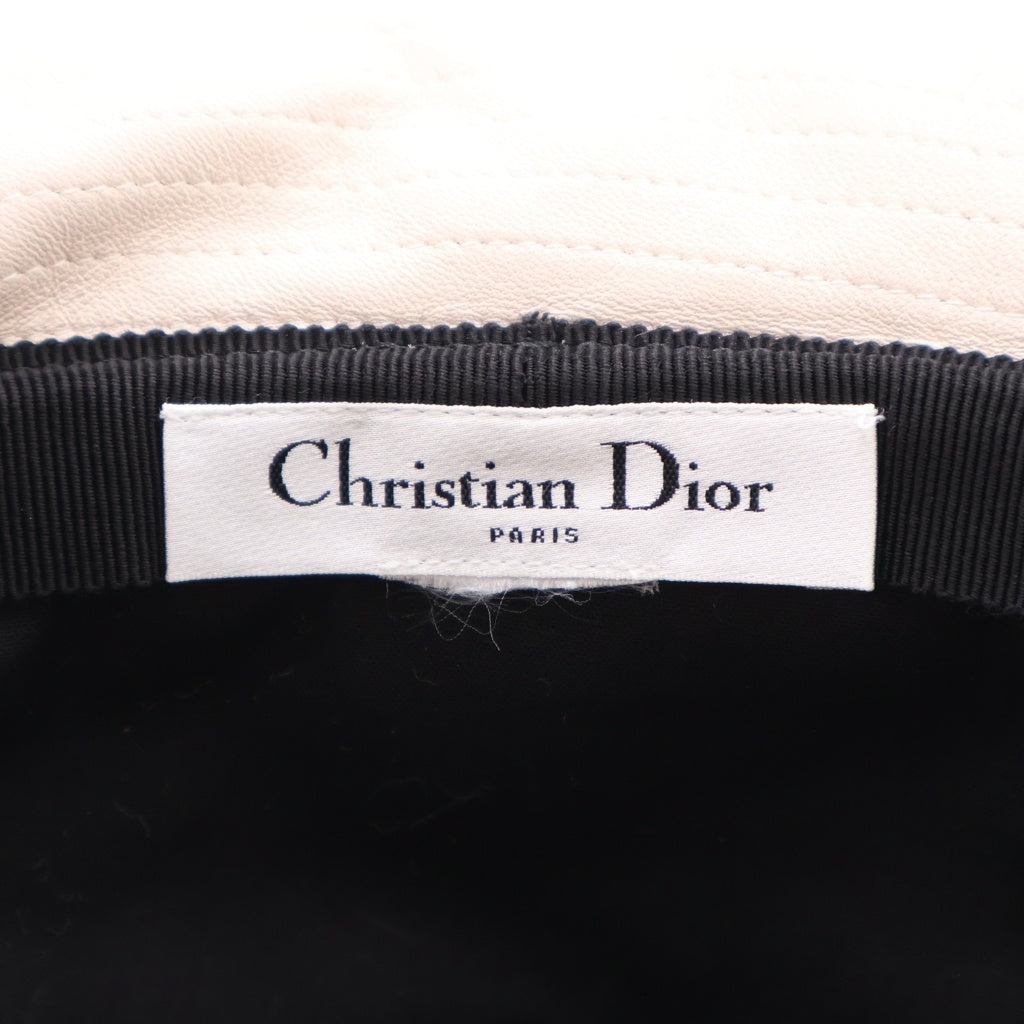 DIOR(ディオール) Dボビー ボブハット ファー ホワイト 25CAN923X695 レディース