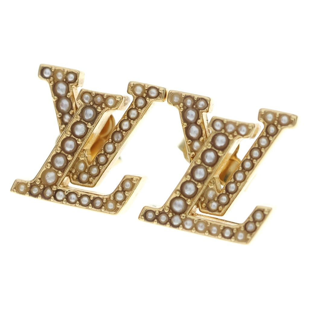LOUIS VUITTON(ルイヴィトン) LV アイコニック パール ピアス ゴールド M01235 レディース