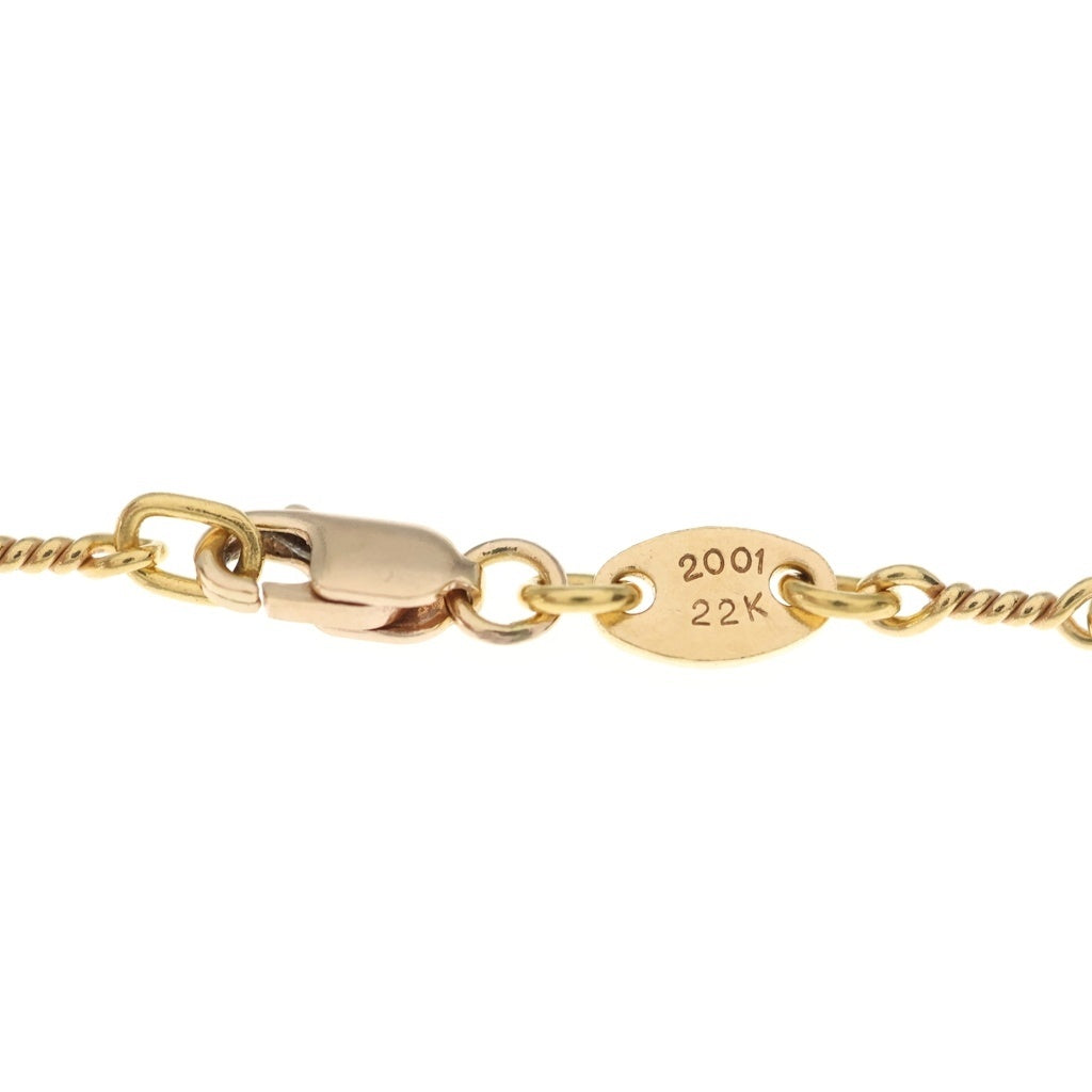 CHROME HEARTS(クロムハーツ) 22K NECKCHAIN T20 ツイストチェーンネックレス 20inch ゴールド BCA015 レディース