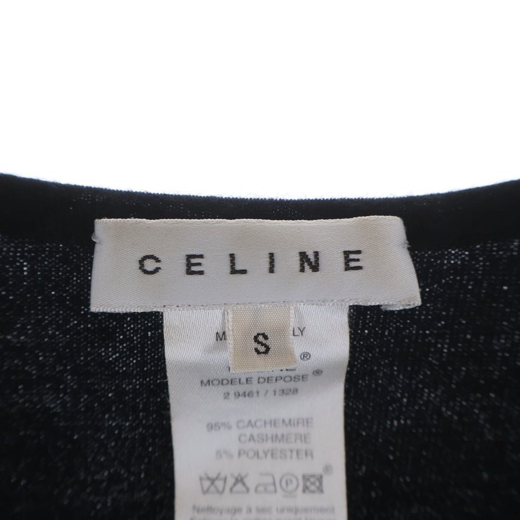 CELINE(セリーヌ) カシミヤ クルーネック 長袖ニット セーター ブラック レディース 9461/1328