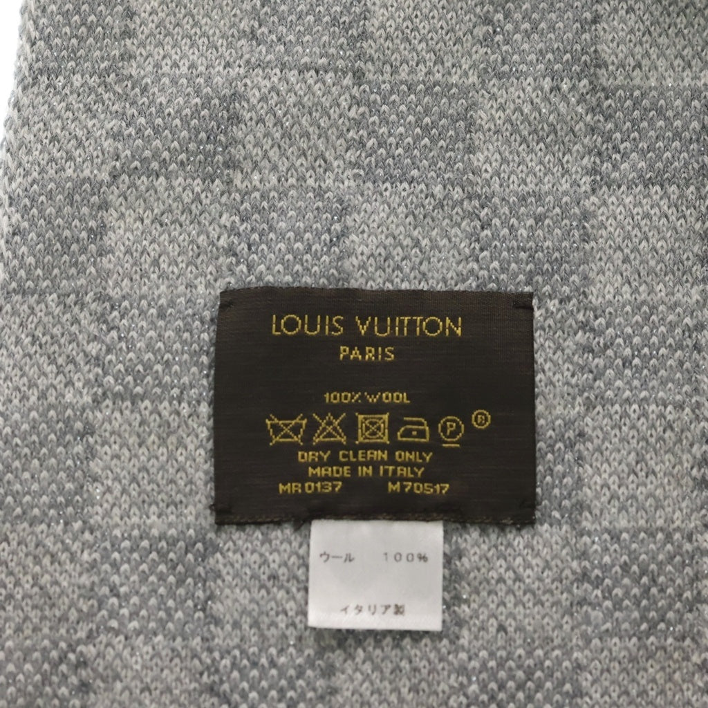LOUIS VUITTON(ルイヴィトン) エシャルプ プティダミエ ウール マフラー グレー M70517 レディース