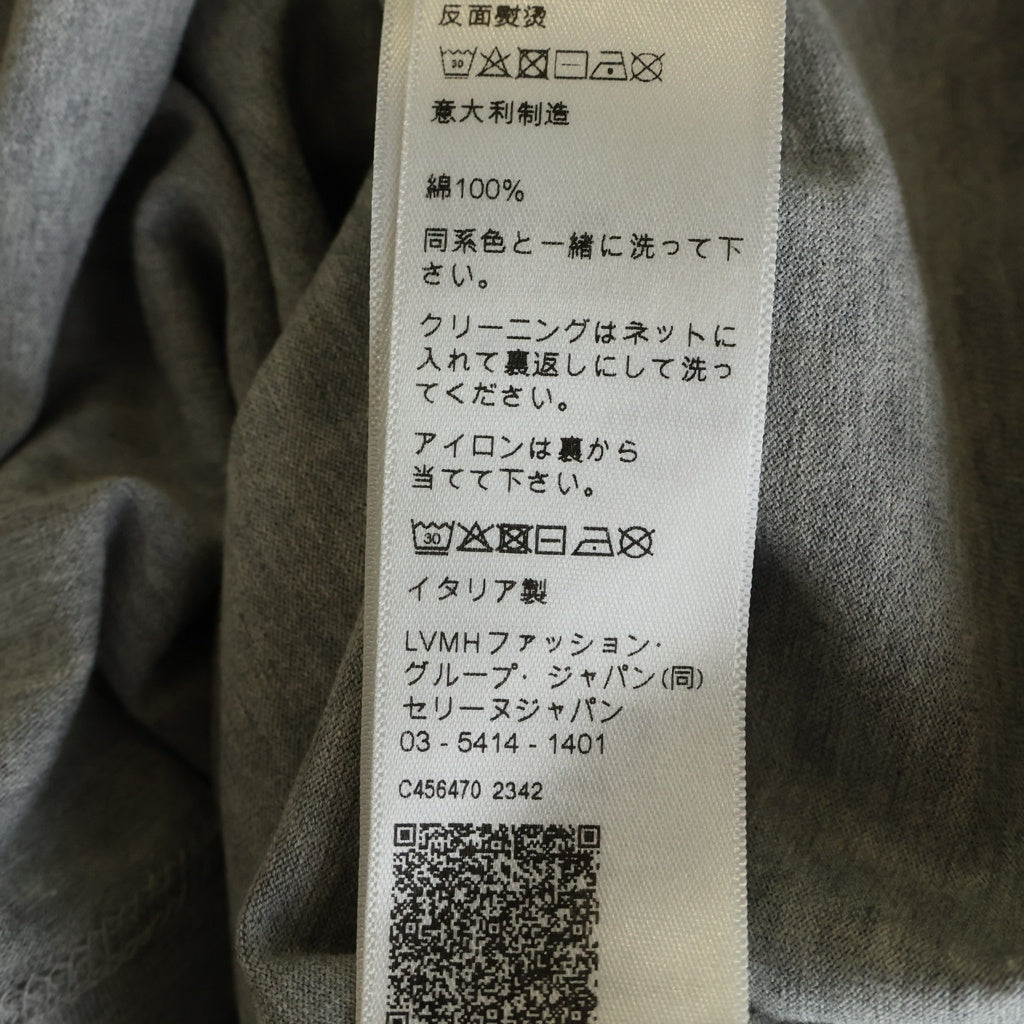 CELINE(セリーヌ) トリオンフロゴ刺繍 クルーネック 半袖Tシャツ カットソー グレー 2X04I6712Q.09MO