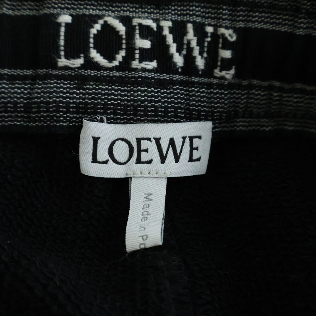 LOEWE(ロエベ) アナグラムロゴ刺繍 スウェット トラック パンツ ブラック H526Y27J10