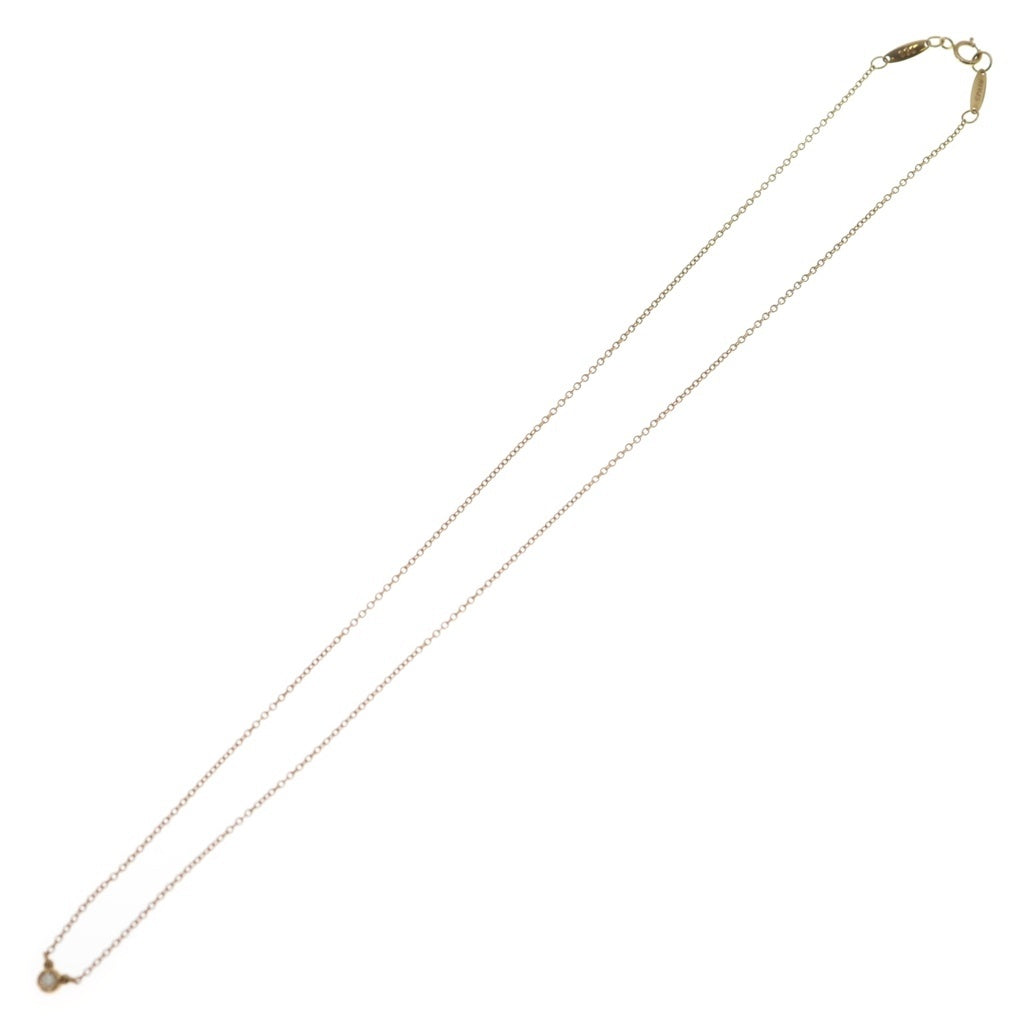 TIFFANY & Co.(ティファニー) バイザヤードネックレス ダイヤ ペンダント チェーン ピンクゴールド 750PG レディース
