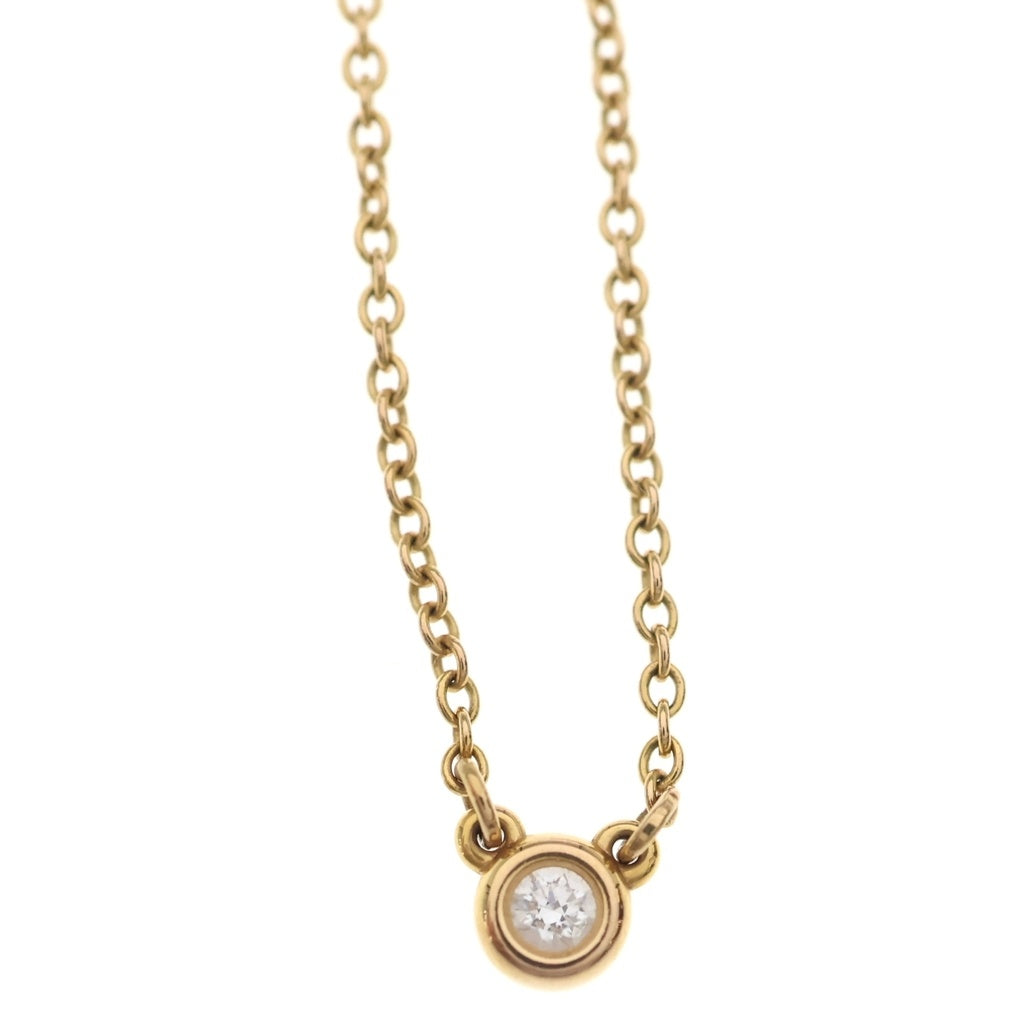 TIFFANY & Co.(ティファニー) バイザヤードネックレス ダイヤ ペンダント チェーン ピンクゴールド 750PG レディース