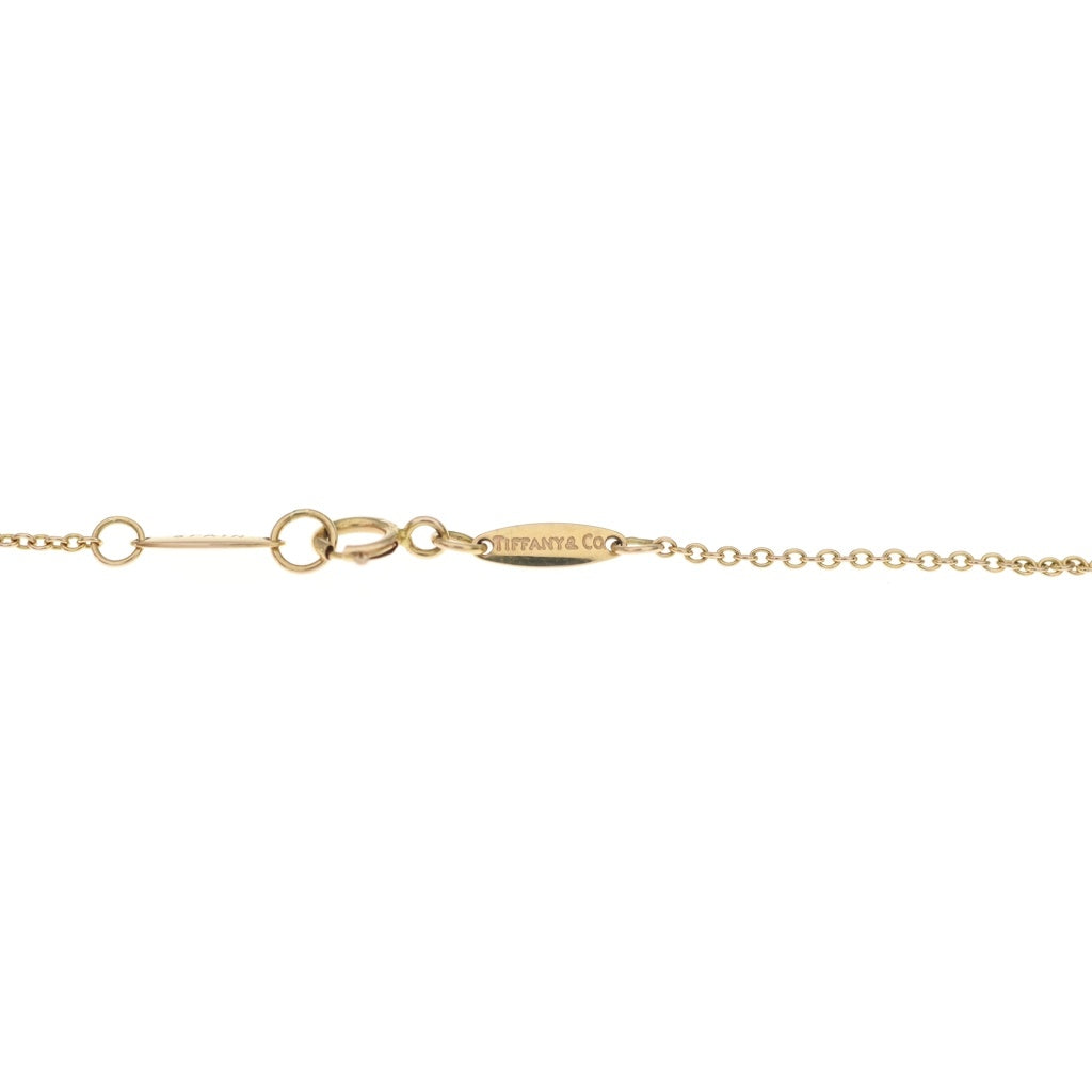 TIFFANY & Co.(ティファニー) バイザヤードネックレス ダイヤ ペンダント チェーン ピンクゴールド 750PG レディース