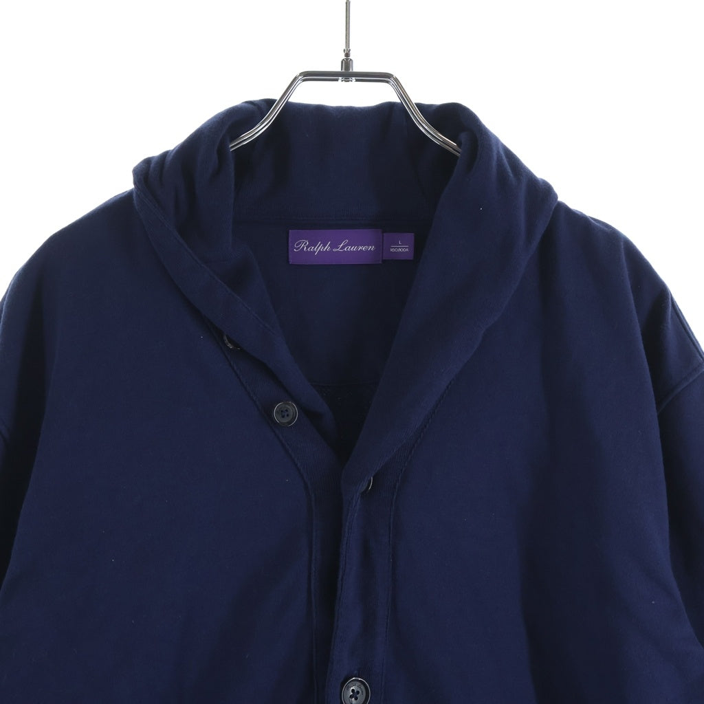 RALPH LAUREN(ラルフローレン) ショールカラー スウェット 長袖 カーディガン ネイビー