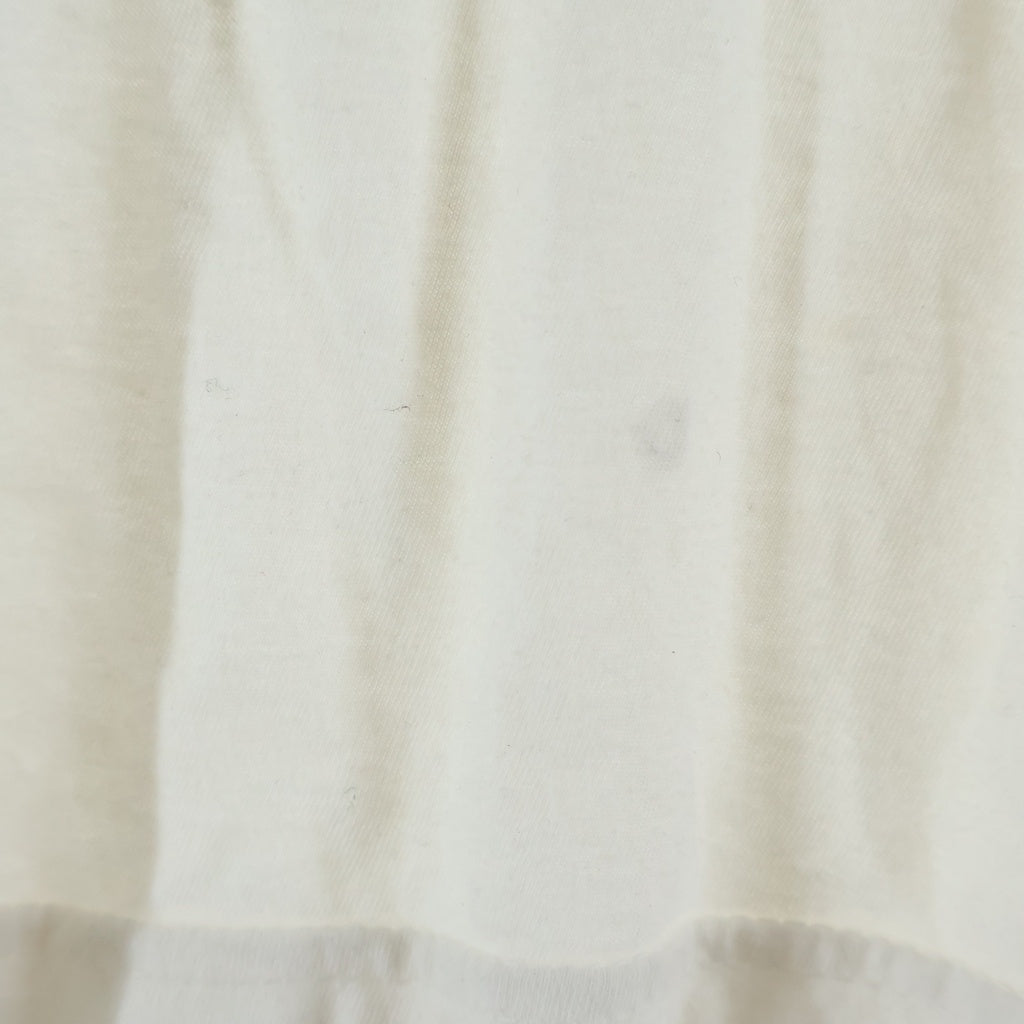 CHROME HEARTS(クロムハーツ) ヴァーティカルロゴ ロングスリーブTシャツ 長袖Tシャツ カットソー 袖フローラル ホワイト