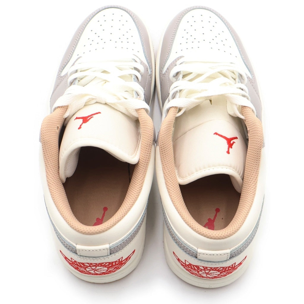 NIKE(ナイキ) NIKE AIR JORDAN 1 LOW ナイキ エア ジョーダン 1 ロー スニーカー セイル/ファイヤーレッド/グレー #27 553558-169