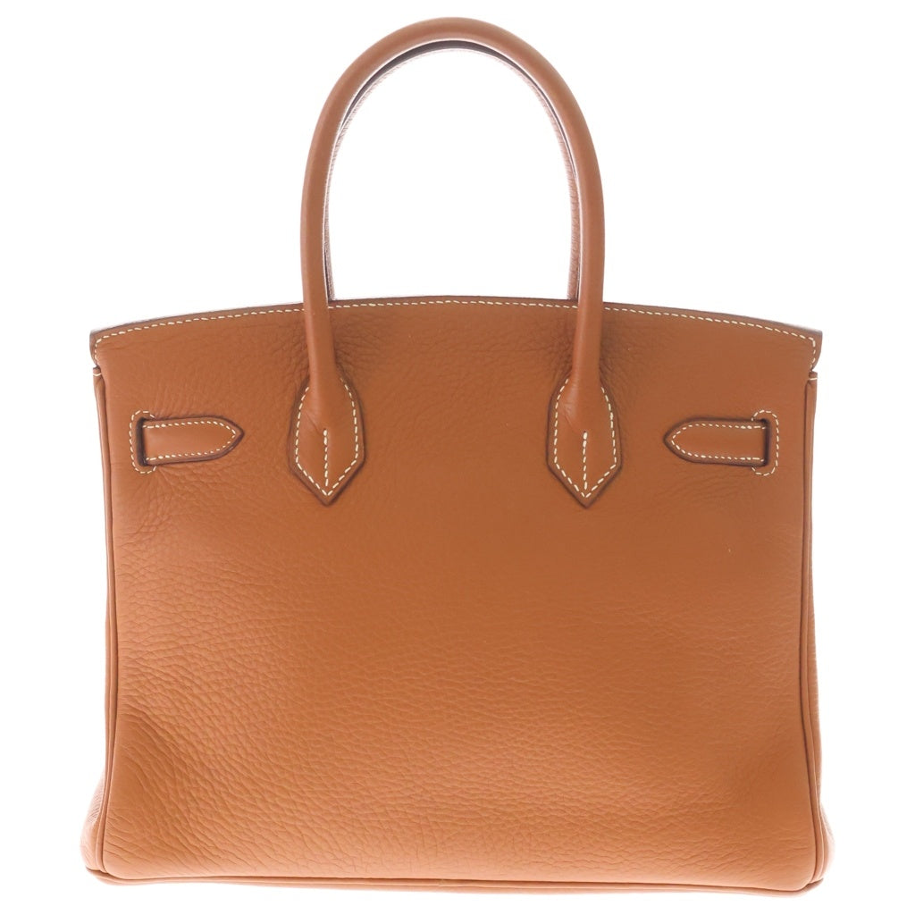 HERMES(エルメス) バーキン30 ブラウン トリヨンクレマンス ゴールド金具 ハンドバッグ □I刻印 レディース