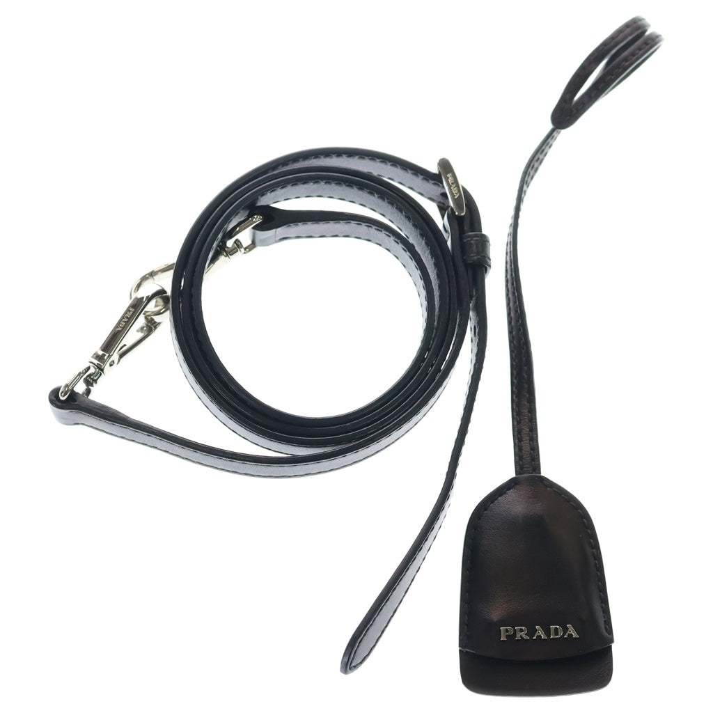PRADA(プラダ) 2WAYハンドバッグ ショルダーバッグ ブラック サフィアーノ レザー 1BA297 シルバー金具 レディース