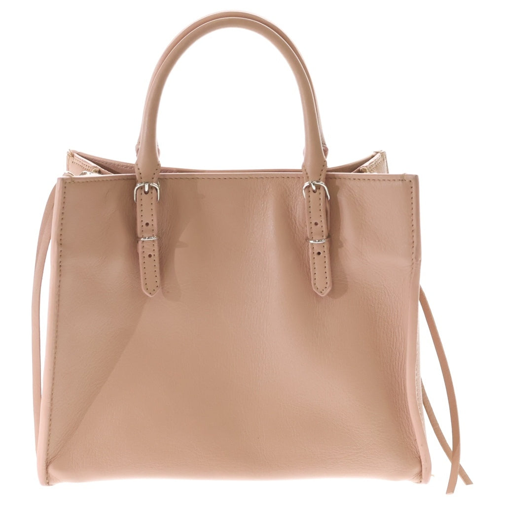 BALENCIAGA(バレンシアガ) ペーパーミニ ハンドバッグ ピンク レザー 357333 シルバー金具 レディース