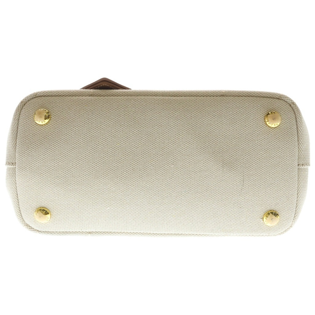 PRADA(プラダ) ジャルディニエール リネンブレンド ミニハンドバッグ ショルダーバッグ 2WAY ナチュラル 1BA038 レディース