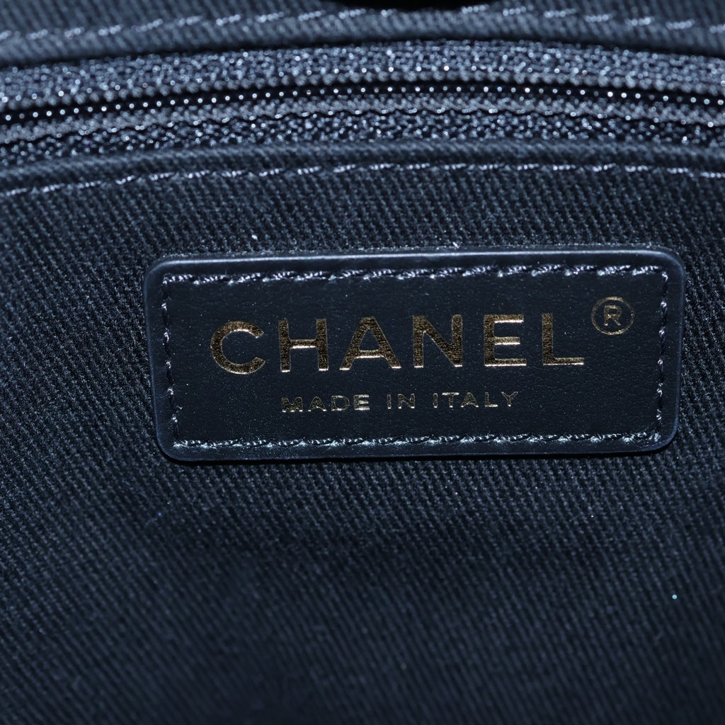 CHANEL(シャネル) ドーヴィルMM トートバッグ ハンドバッグ ブラック/グレー レザー A66941 レディース