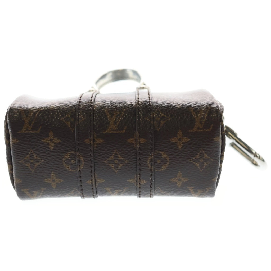 LOUIS VUITTON(ルイヴィトン) ミニキーポル モノグラム メタリックミラー PVC レザー バッグチャーム キーホルダー ブラウン/シルバー M01428 レディース