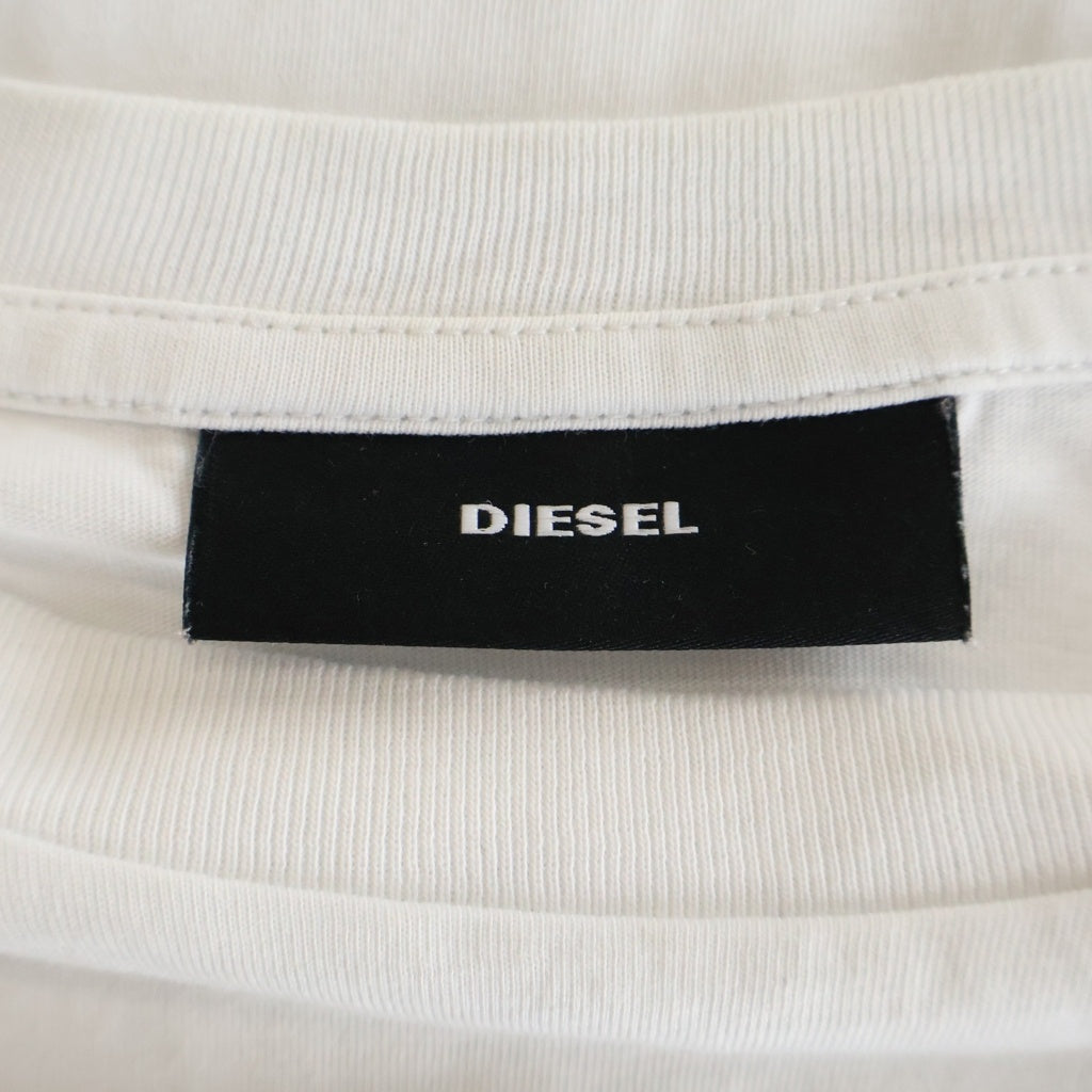 DIESEL(ディーゼル) T-JUST-A36 フロントプリントTシャツ カットソー ホワイト A04239 レディース