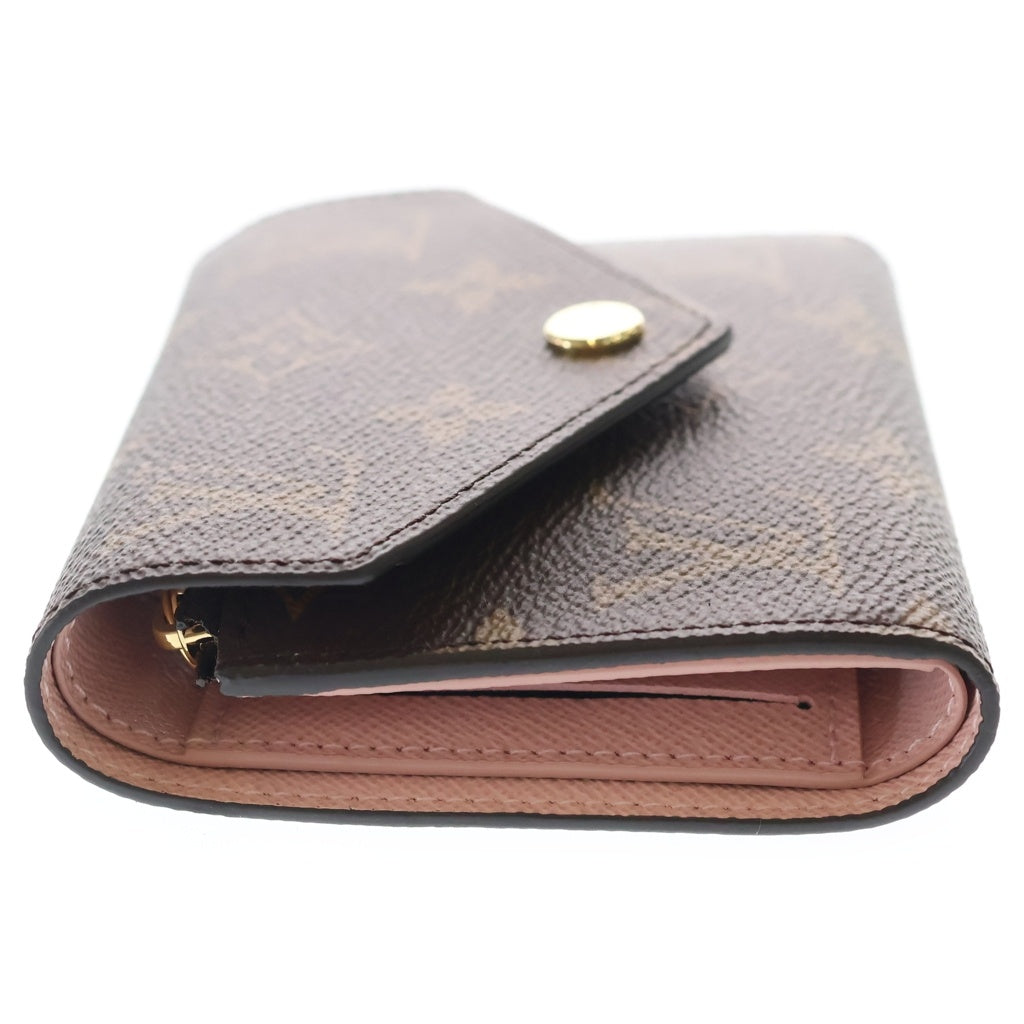 LOUIS VUITTON(ルイヴィトン) モノグラム ポルトフォイユ ヴィクトリーヌ 三つ折り財布 M62360 ブラウン/ローズバレリーヌ レディース