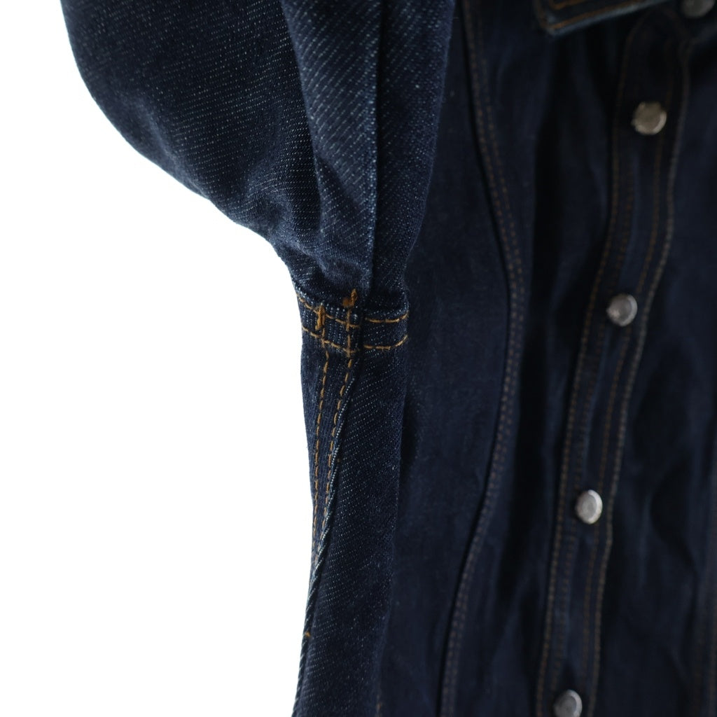 GUCCI(グッチ) Denim Shirt Jcket トムフォード期 デニムジャケット インディゴブルー #38 203-1267-7183 レディース
