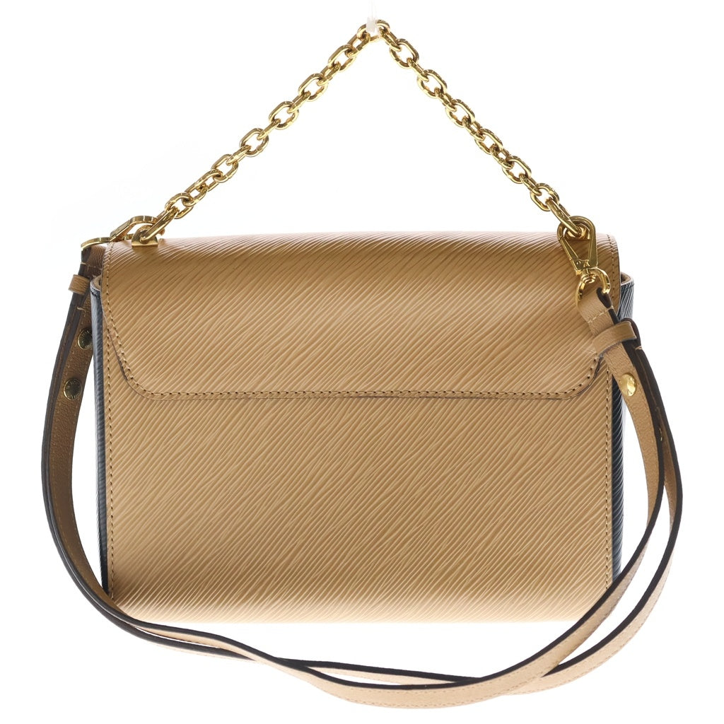LOUIS VUITTON(ルイヴィトン) エピ ツイストMM レザー 2WAY チェーン ハンド ショルダーバッグ ゴールド金具 ベージュ/ブラック M21120 レディース