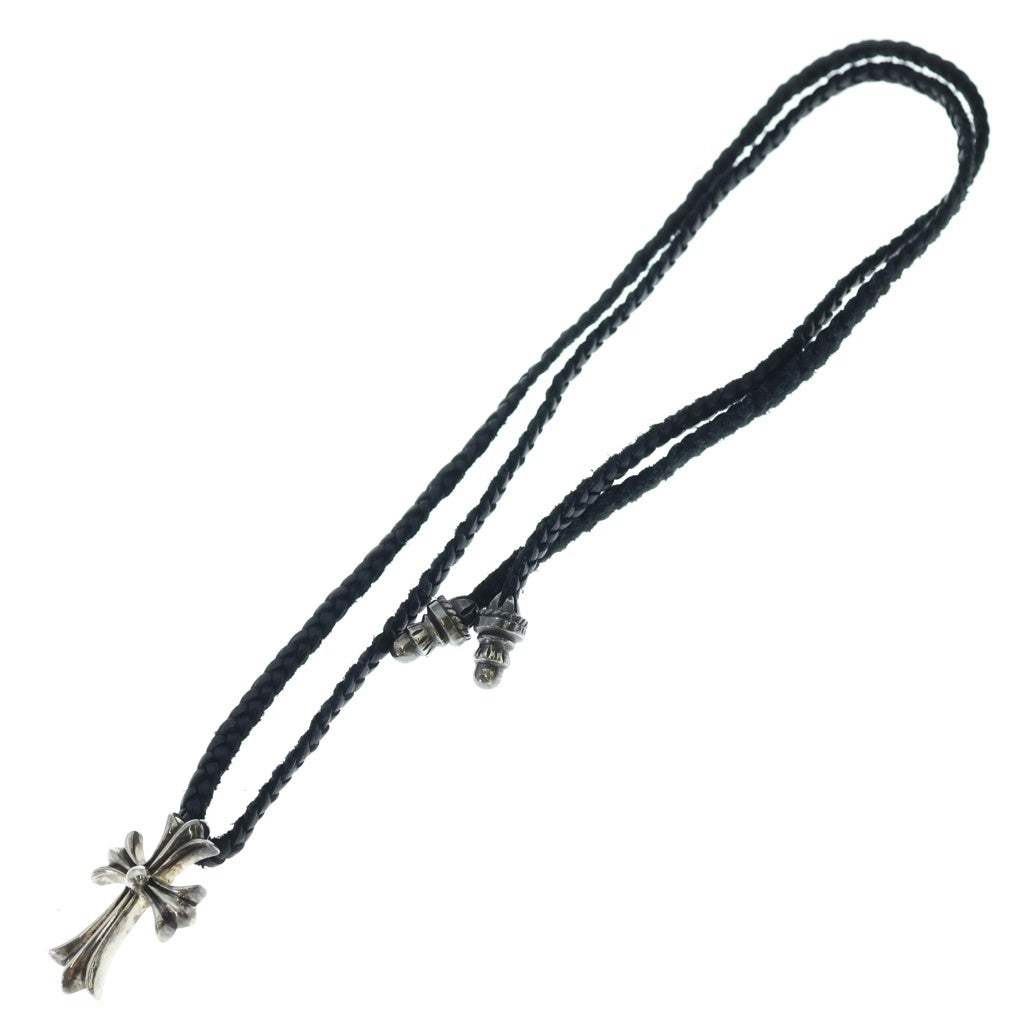 CHROME HEARTS(クロムハーツ) CH CRS SMLスモールCHクロス BC ボロチップブレイド ネックレス シルバー BCA220