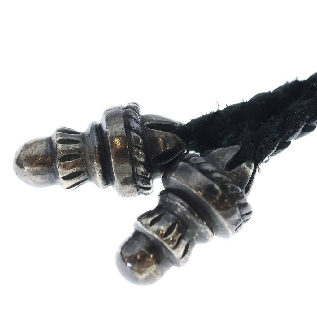 CHROME HEARTS(クロムハーツ) CH CRS SMLスモールCHクロス BC ボロチップブレイド ネックレス シルバー BCA220