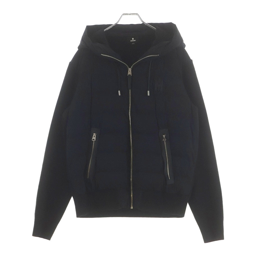 MACKAGE(マッカージュ) ハイブリット フーディダウンジャケット ナイロン ニット切替 ダウンジャケット ブラック #XL 10752231-5A