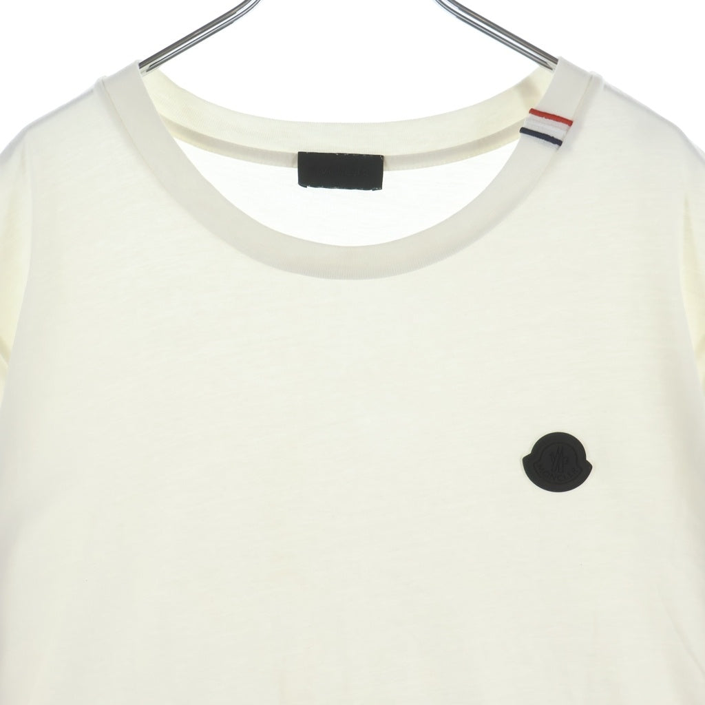 MONCLER(モンクレール) ロゴワッペン 綿 半袖Tシャツ ホワイト #XL K20918C00032 89AYW