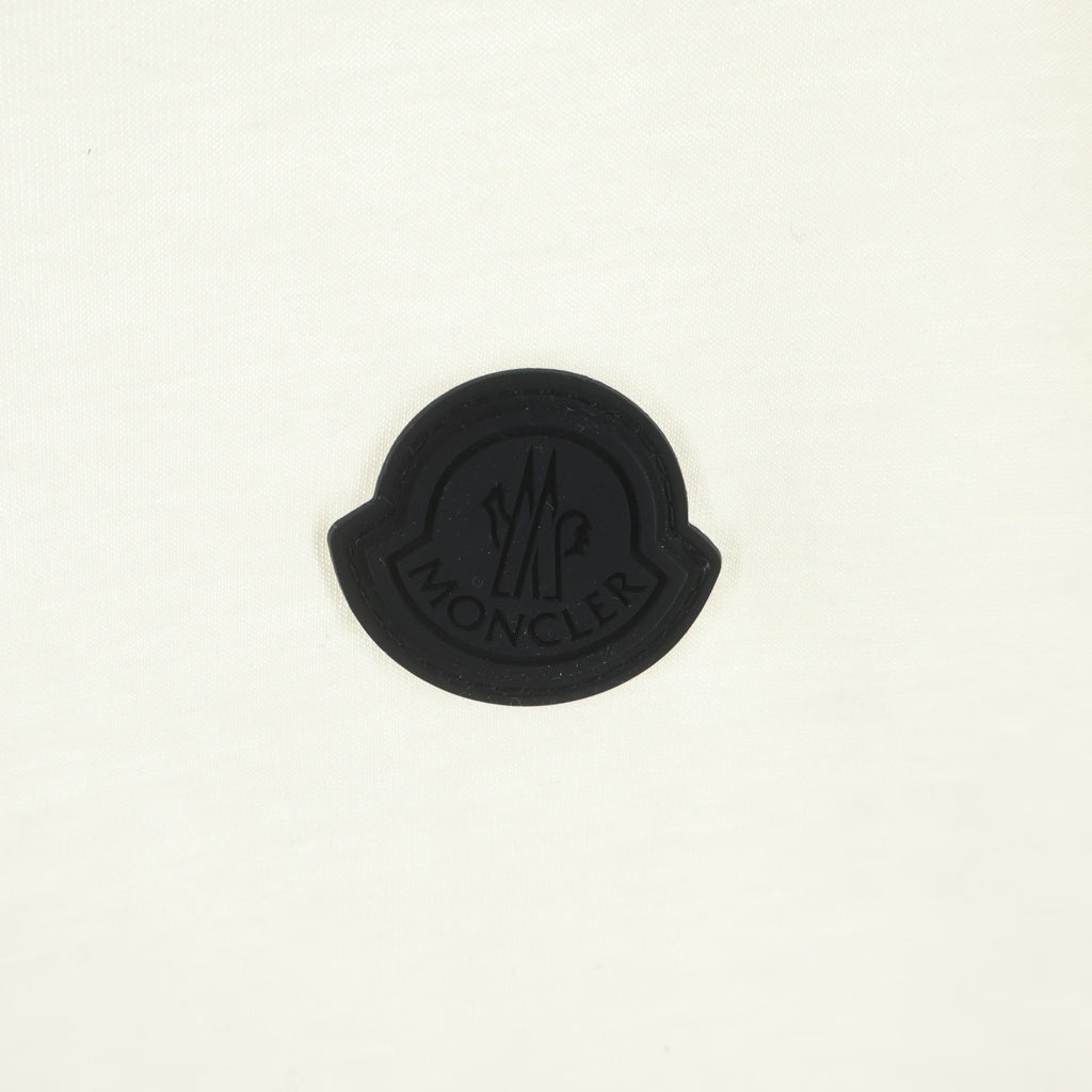 MONCLER(モンクレール) ロゴワッペン 綿 半袖Tシャツ ホワイト #XL K20918C00032 89AYW