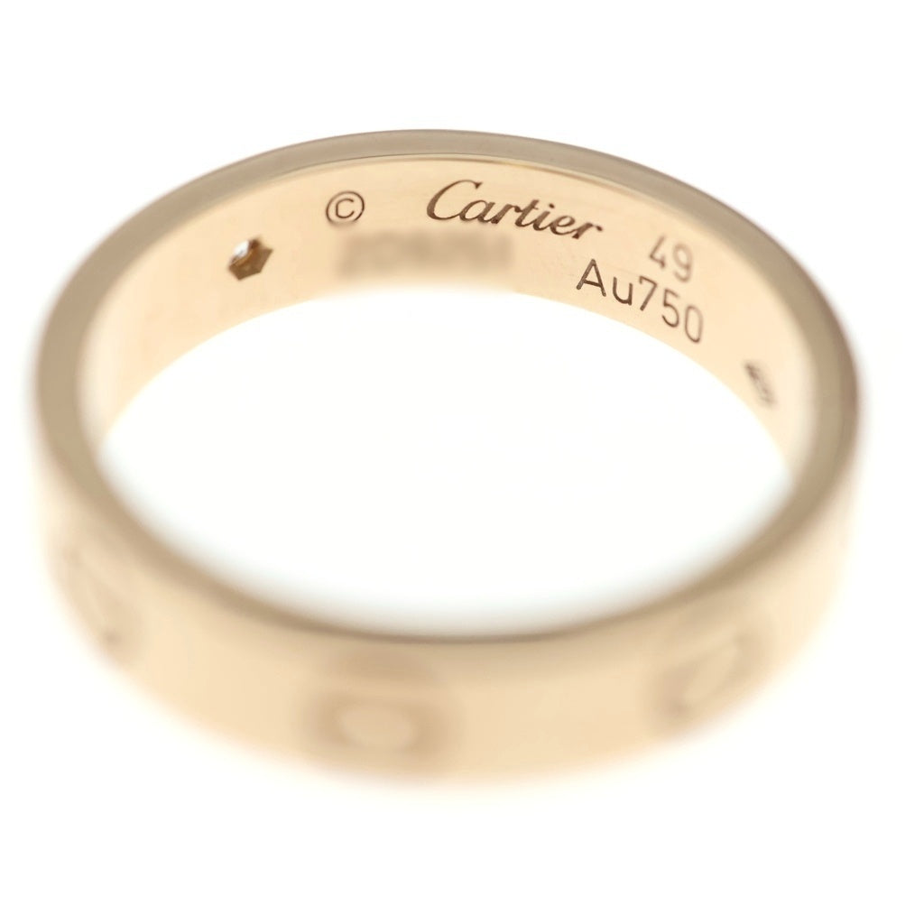 Cartier(カルティエ) ミニラブ 1PD ダイヤリング Au750 K18PG ピンクゴールド レディース