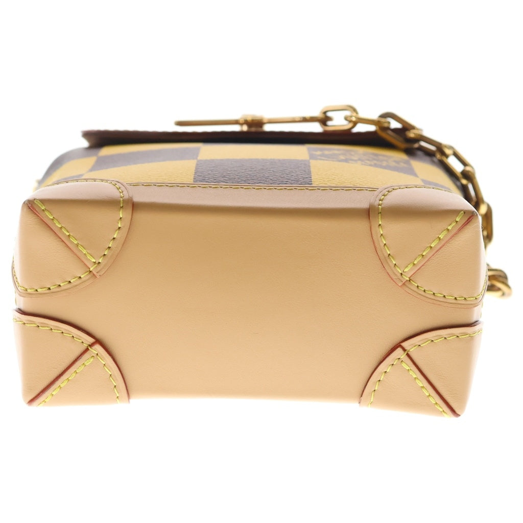 LOUIS VUITTON(ルイヴィトン) ダミエポップ ナノ・スティーマー PVC レザー ショルダーバッグ N40536 ICタイプ ブラウン/イエロー